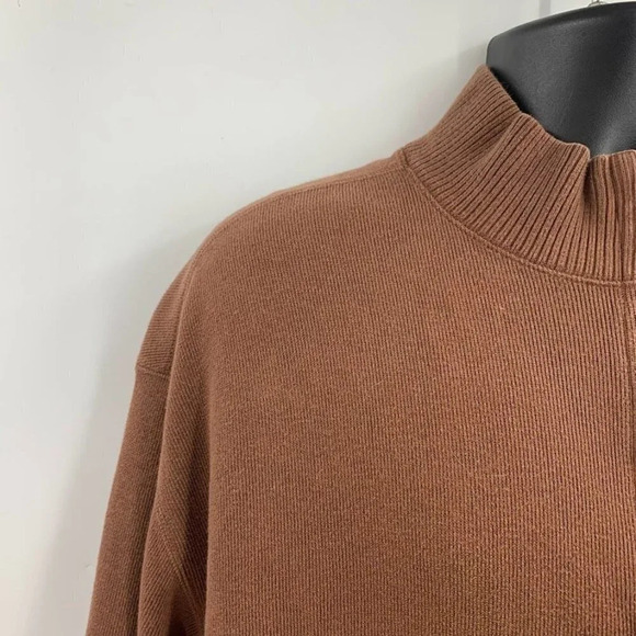 Pendleton Men's Ribbed 1/4 Zip Cotton Mock Neck Long Sleeve Pullover Size XL - Picture 3 of 10